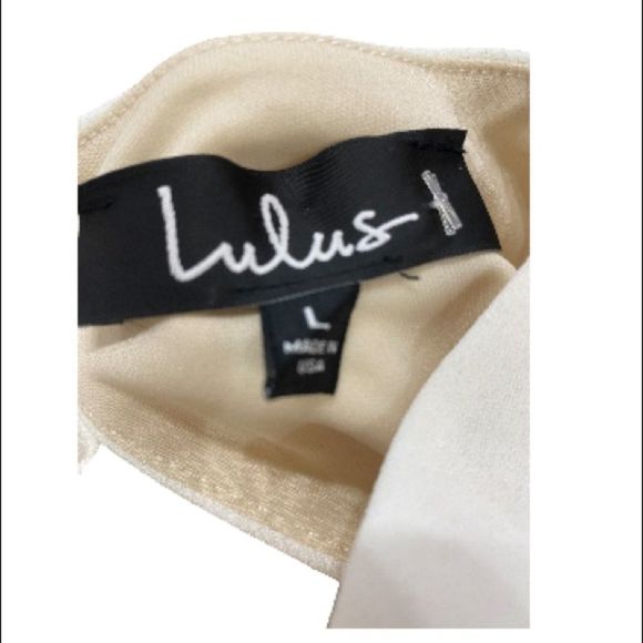 LULU'S Refine and Poise White Backless Wide-Leg Jumpsuit Size L - Picture 9 of 10